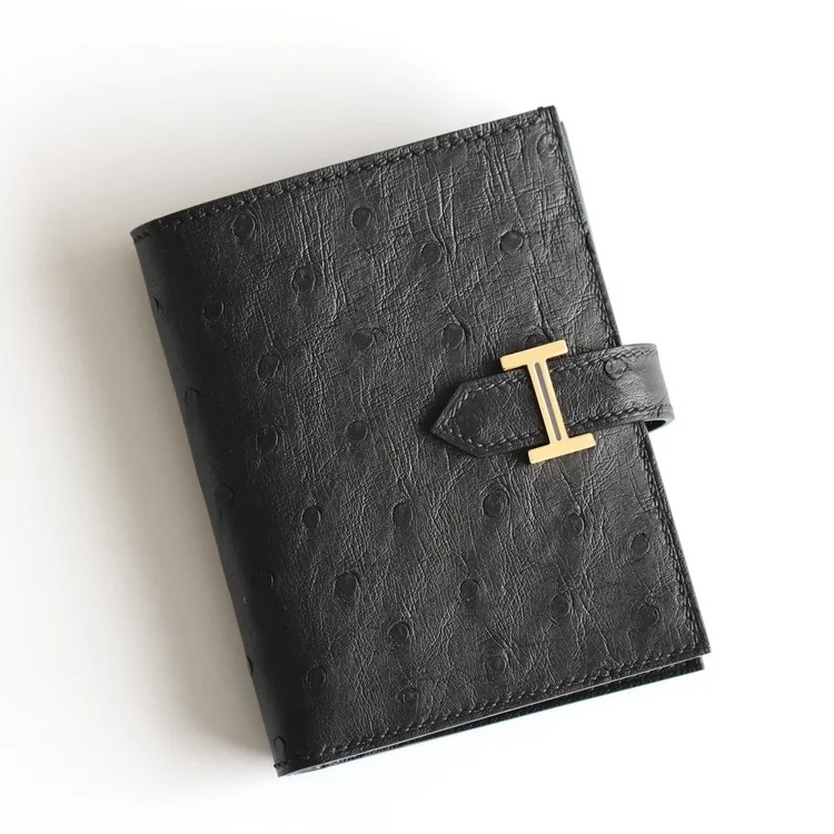 에르메스 베안 컴팩트 타조가죽