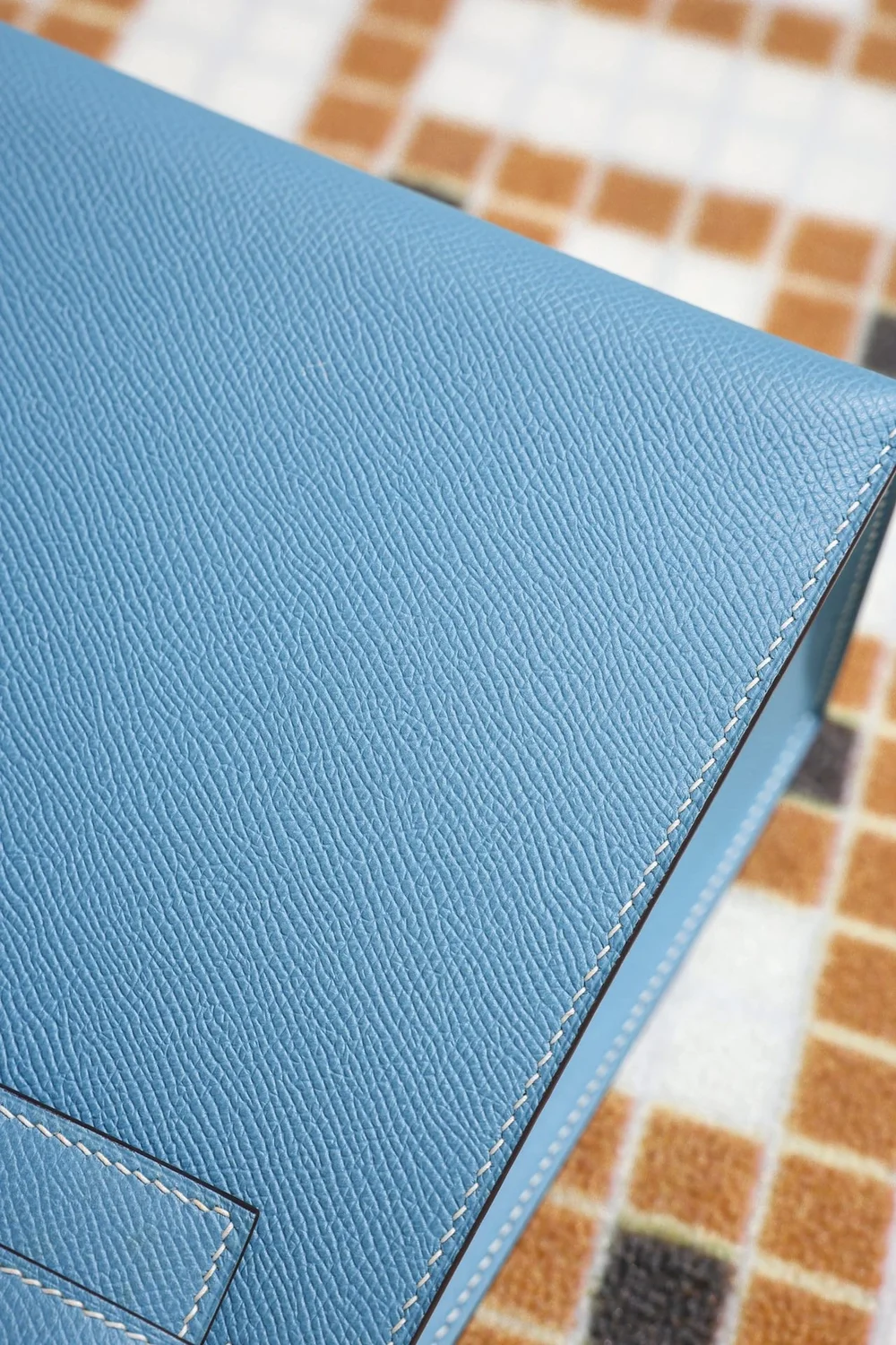 에르메스 켈리 28 셀리에 블루 드 노드 골드 하드웨어 (100% HAND MADE)