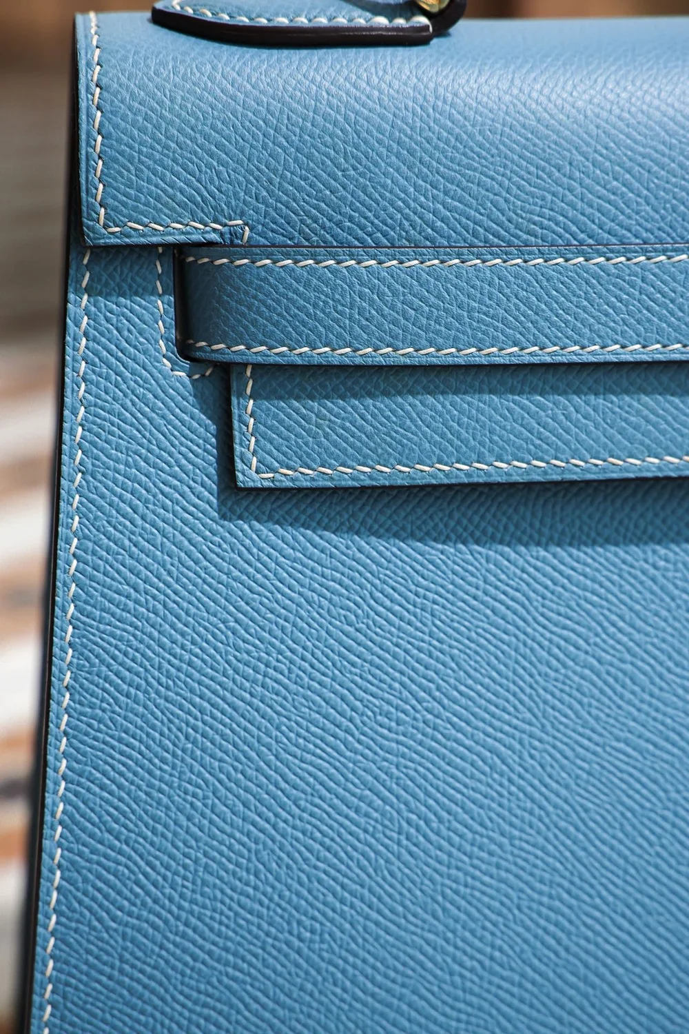 에르메스 켈리 28 셀리에 블루 드 노드 골드 하드웨어 (100% HAND MADE)