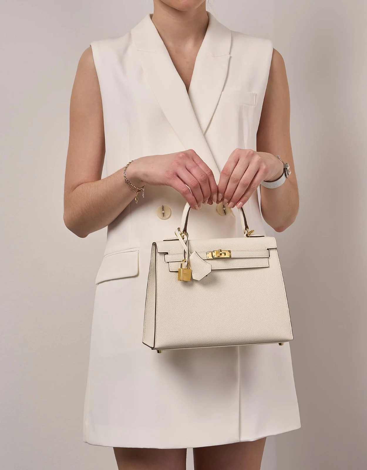 에르메스 켈리 25 셀리에 나타 골드 하드웨어 (100% HAND MADE)