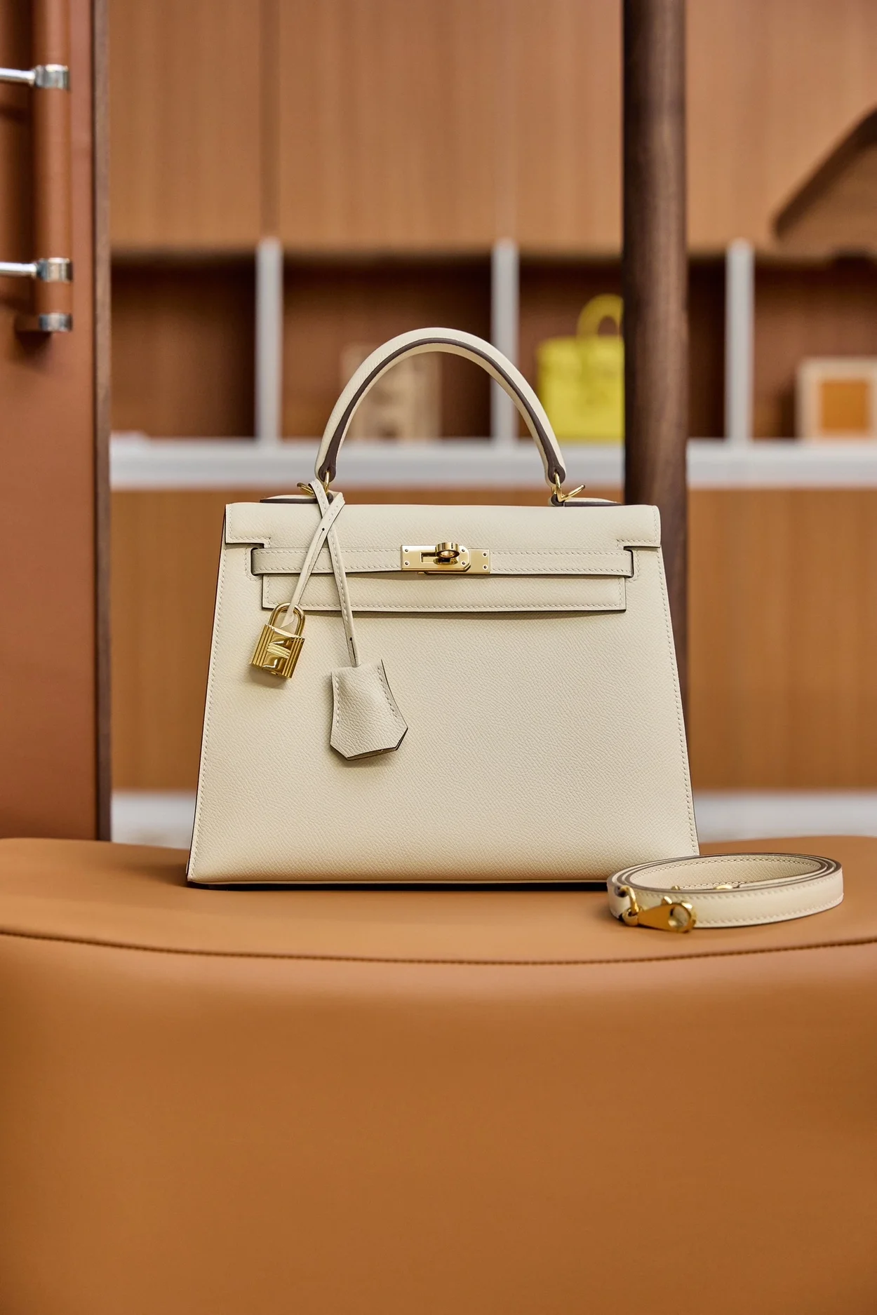 에르메스 켈리 25 셀리에 나타 골드 하드웨어 (100% HAND MADE)