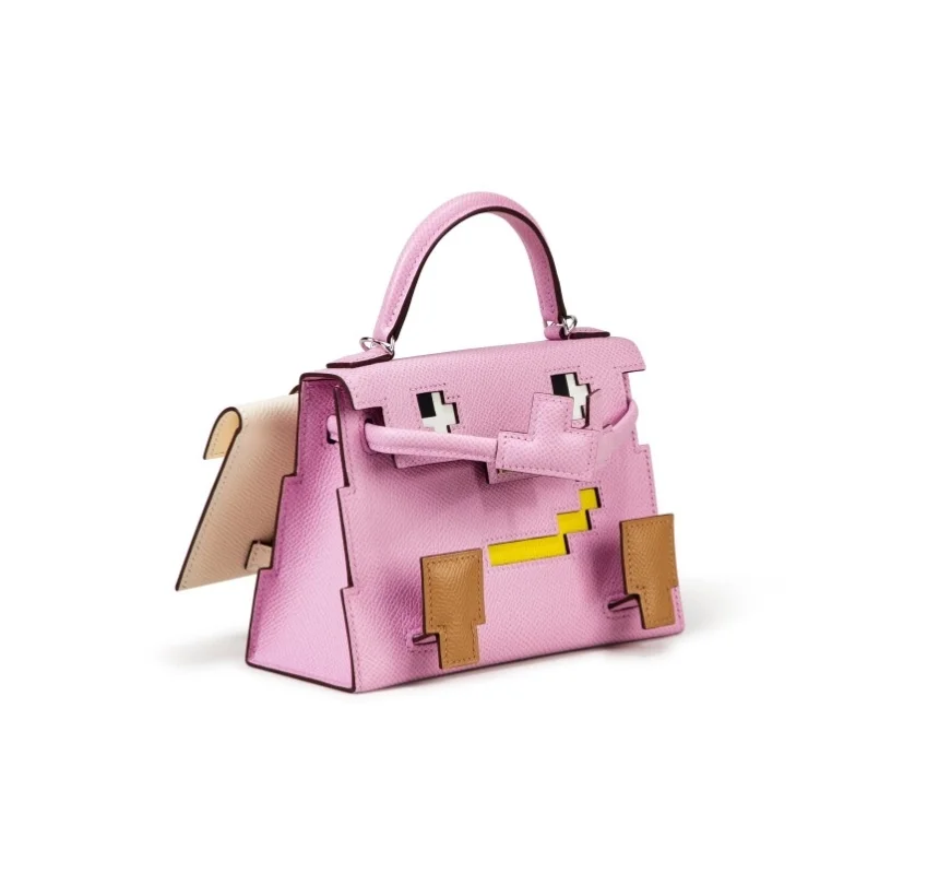 에르메스 켈리돌 픽토 핑크 팔라듐 하드웨어 (100% HAND MADE)