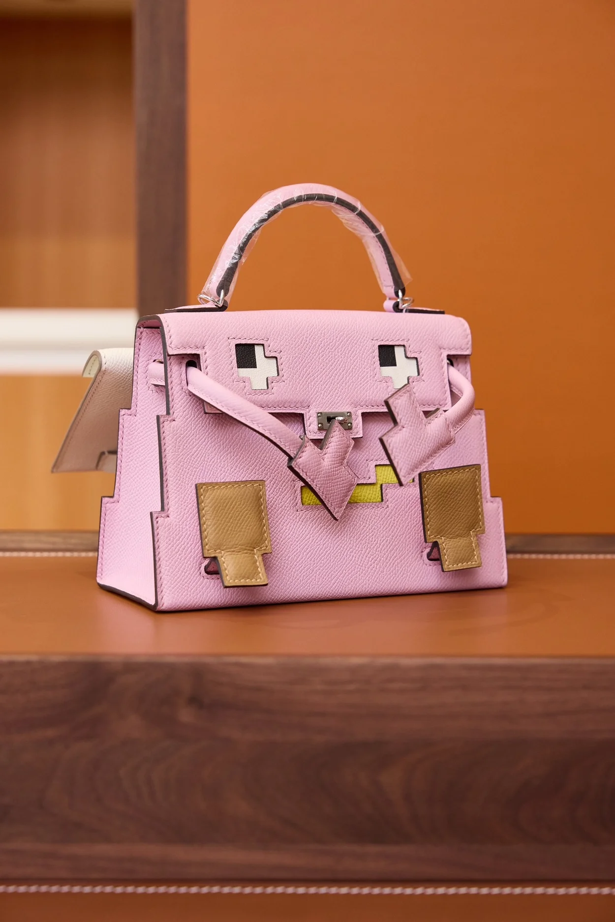 에르메스 켈리돌 픽토 핑크 팔라듐 하드웨어 (100% HAND MADE)