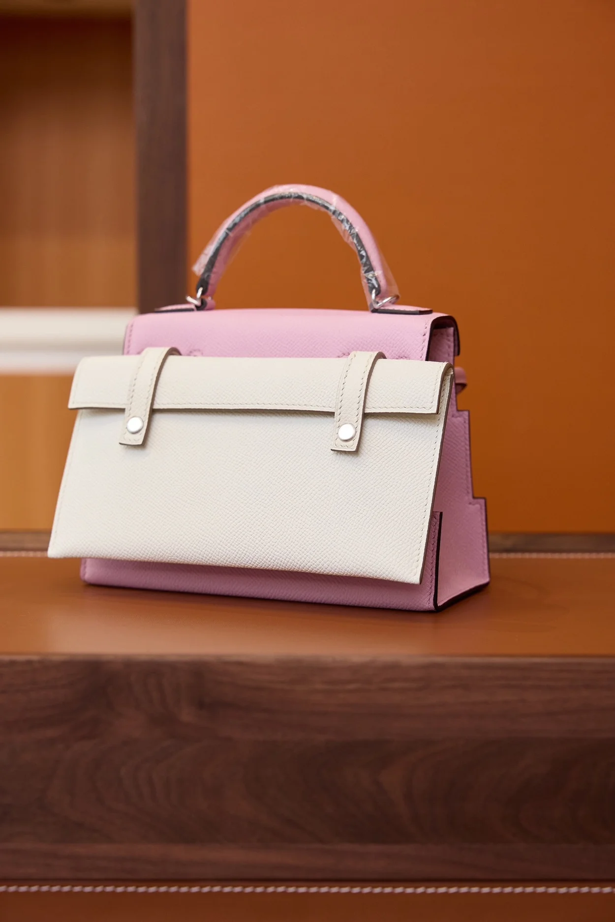 에르메스 켈리돌 픽토 핑크 팔라듐 하드웨어 (100% HAND MADE)