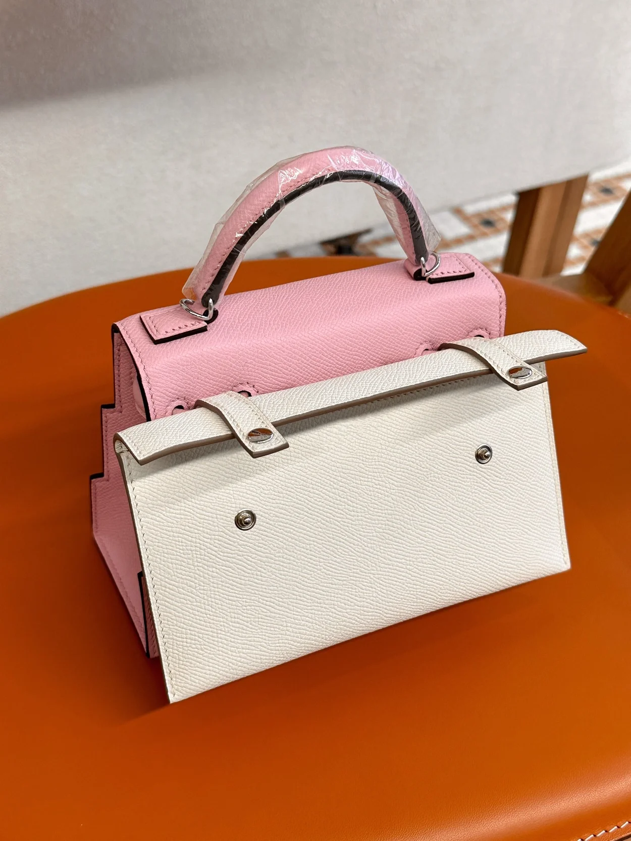 에르메스 켈리돌 픽토 핑크 팔라듐 하드웨어 (100% HAND MADE)