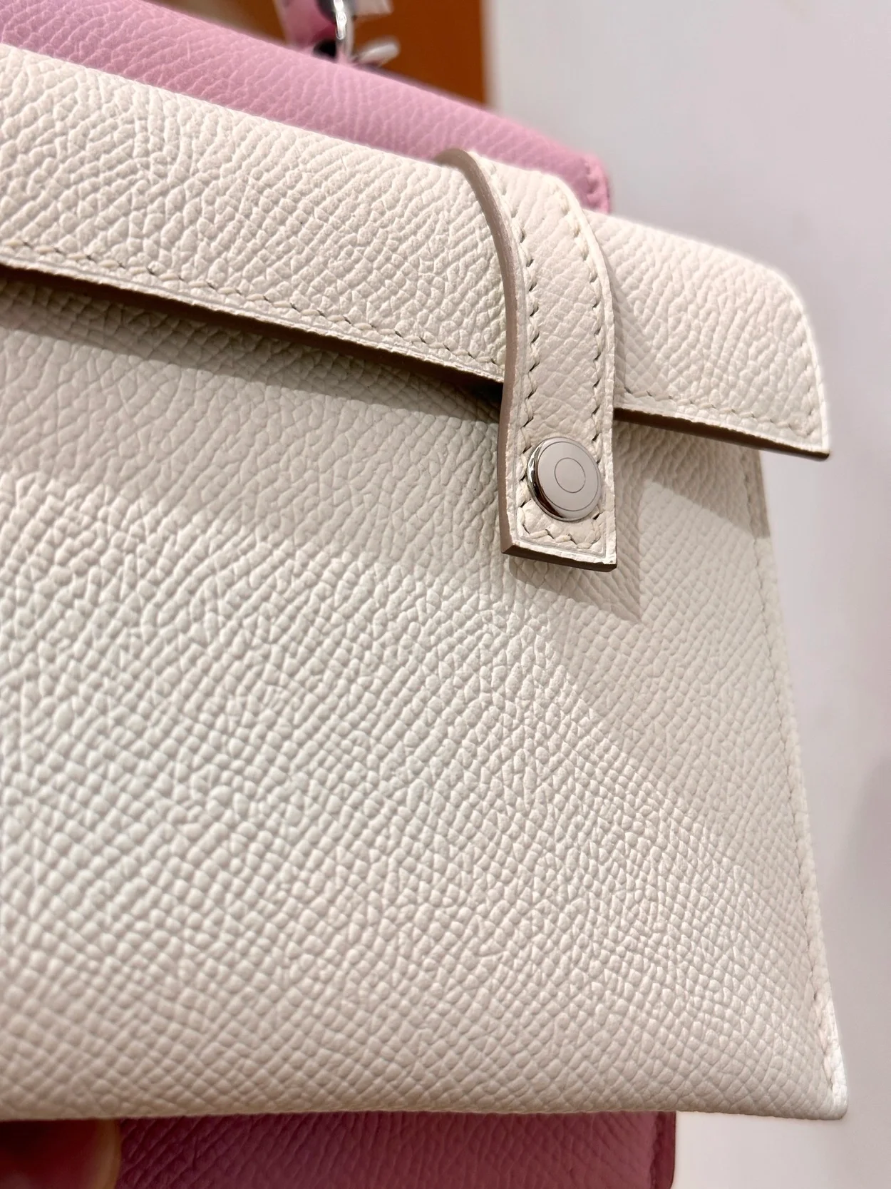 에르메스 켈리돌 픽토 핑크 팔라듐 하드웨어 (100% HAND MADE)