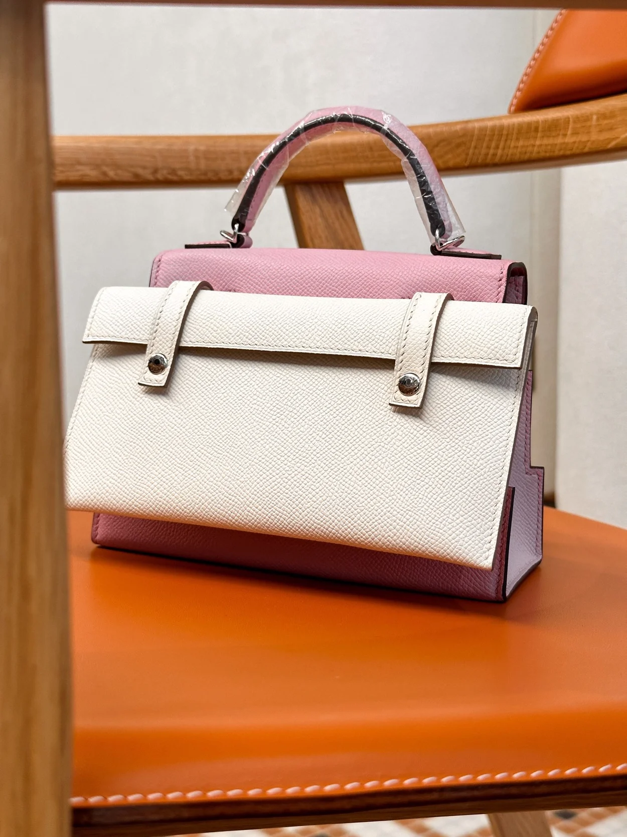 에르메스 켈리돌 픽토 핑크 팔라듐 하드웨어 (100% HAND MADE)