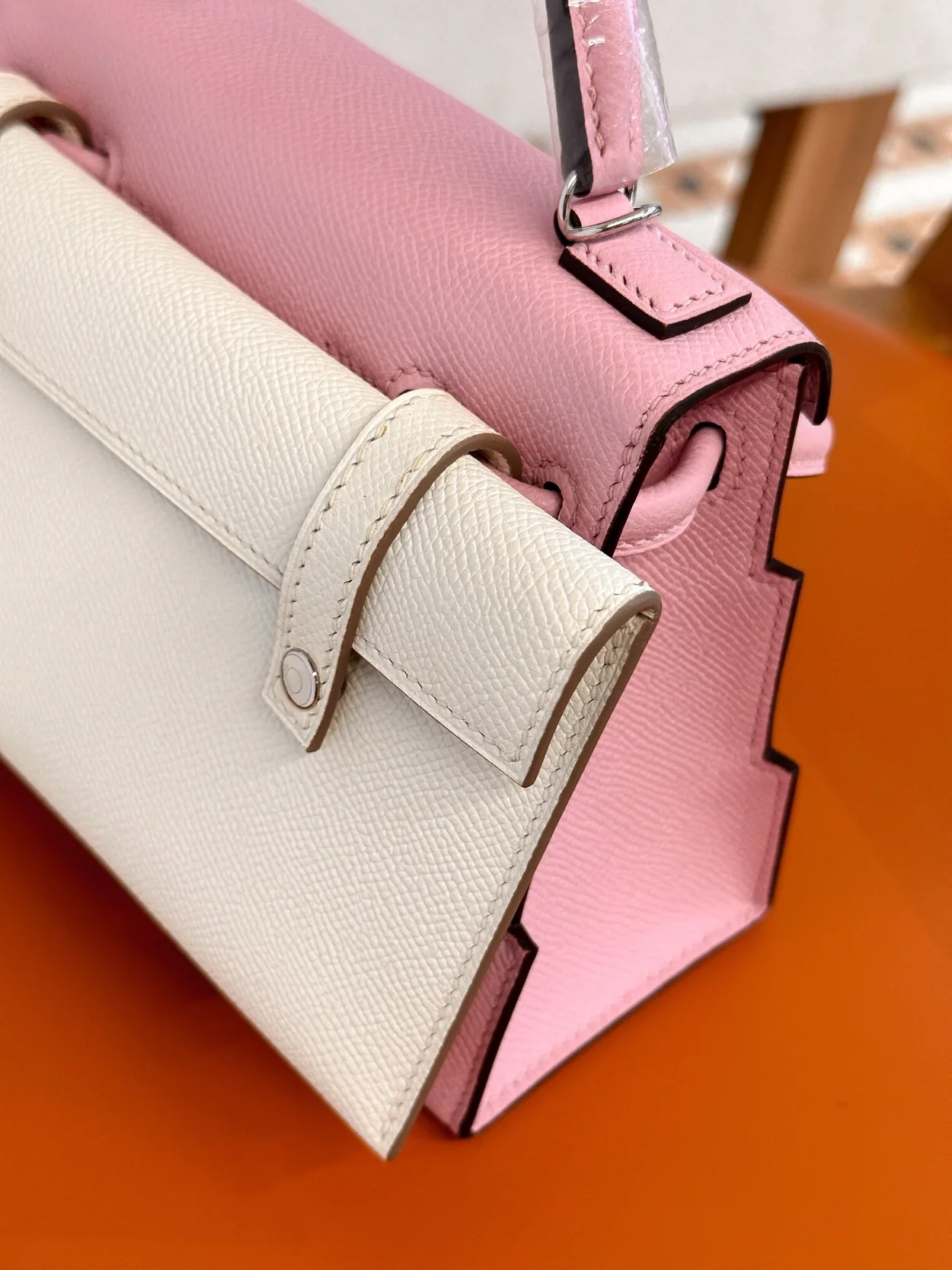 에르메스 켈리돌 픽토 핑크 팔라듐 하드웨어 (100% HAND MADE)