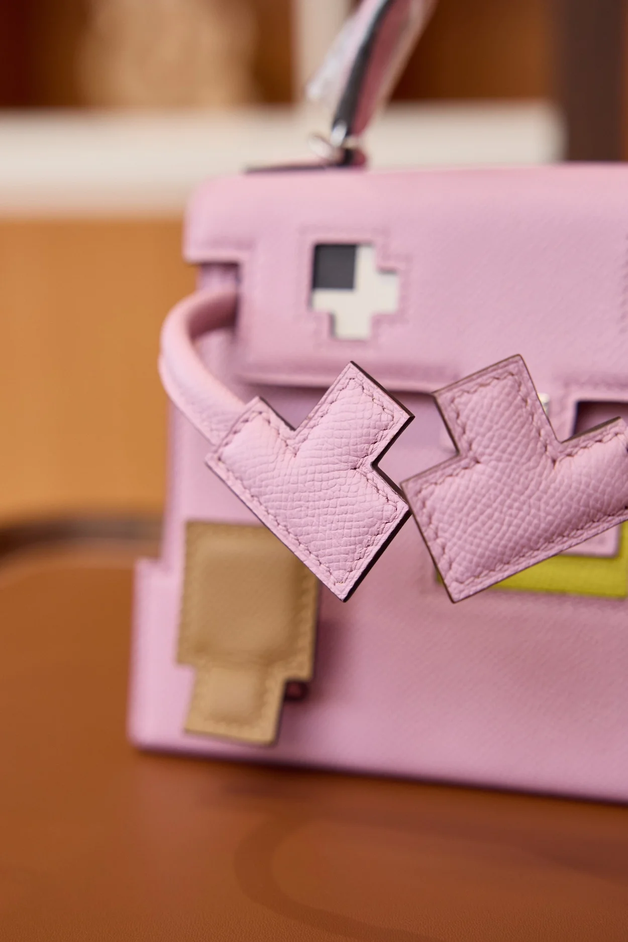 에르메스 켈리돌 픽토 핑크 팔라듐 하드웨어 (100% HAND MADE)