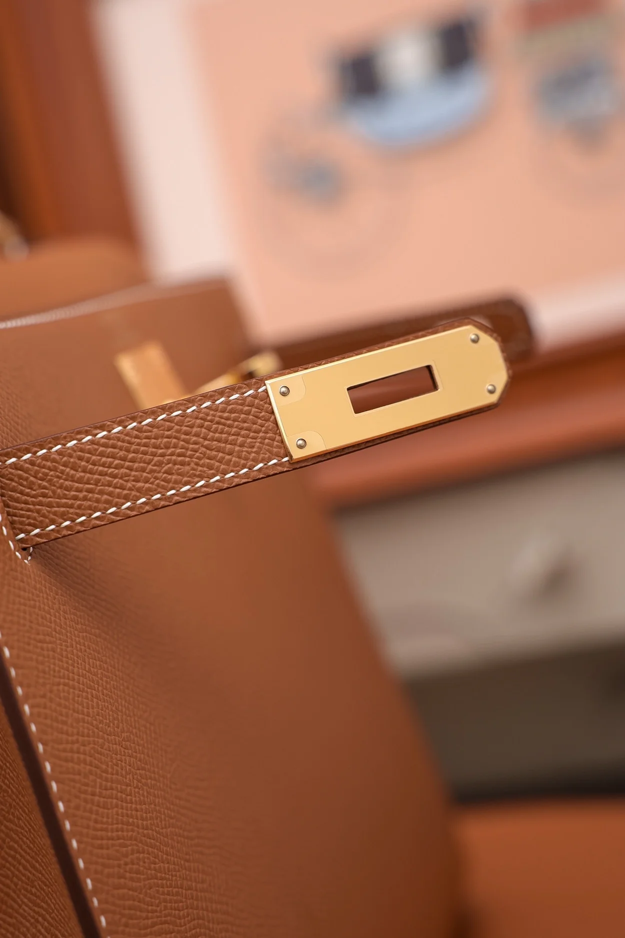 에르메스 켈리 28 셀리에 브라운 골드 하드웨어 (100% HAND MADE)