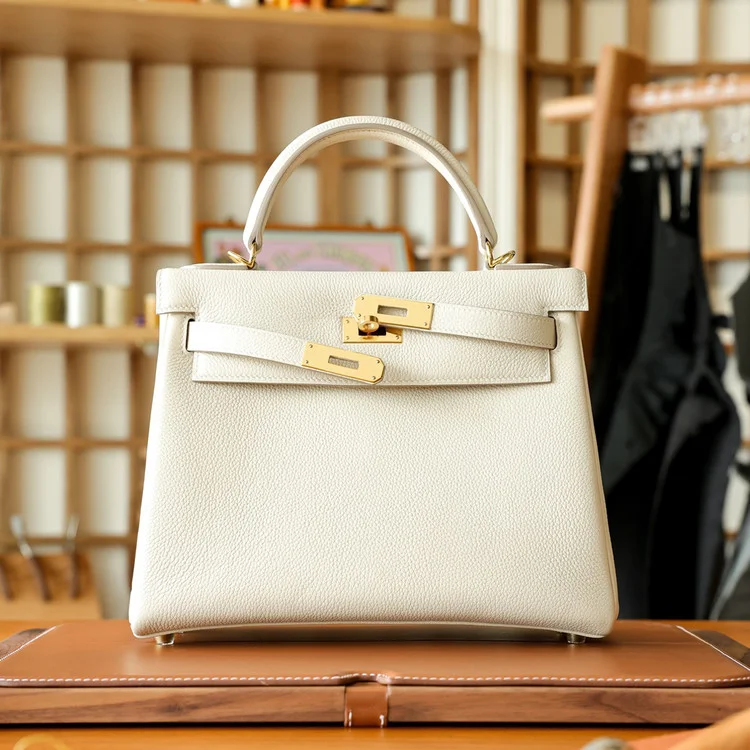 에르메스 켈리 25 르투르네 크레 골드 하드웨어 (100% HAND MADE)