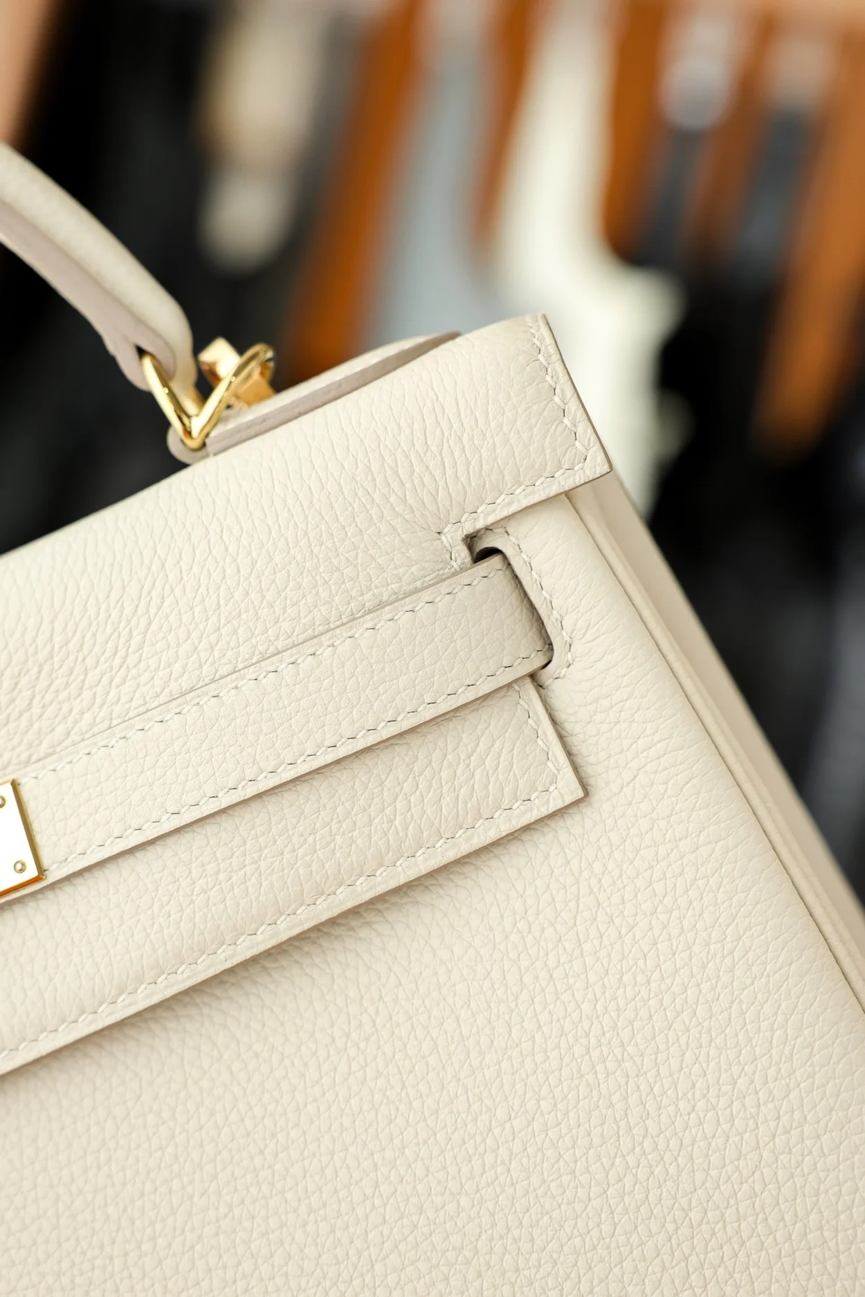 에르메스 켈리 25 르투르네 크레 골드 하드웨어 (100% HAND MADE)