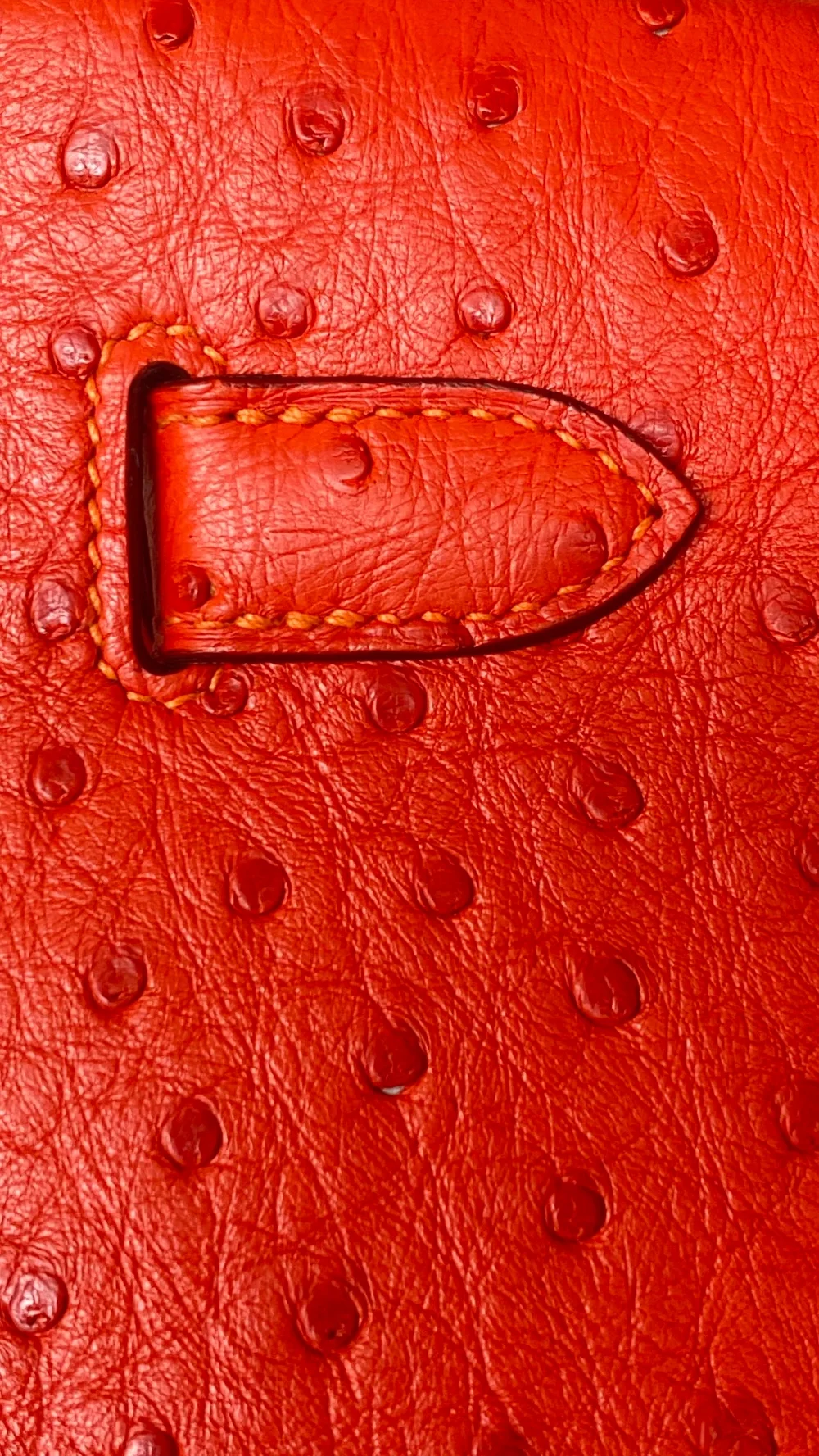 에르메스 켈리 28 셀리에 오스트리치 레드 골드 하드웨어 (100% HAND MADE)