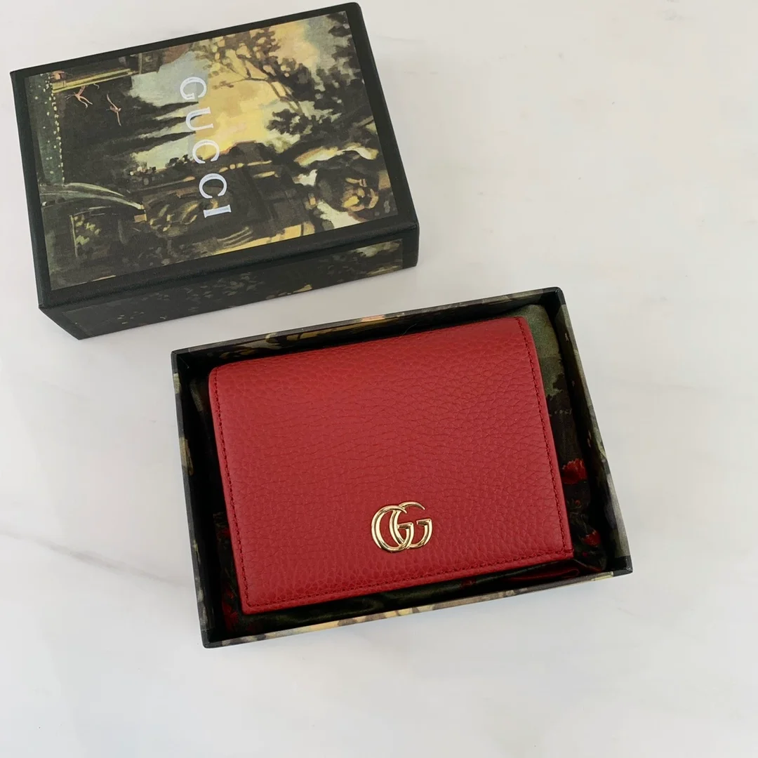 구찌 GG 마몽 가죽 카드케이스
