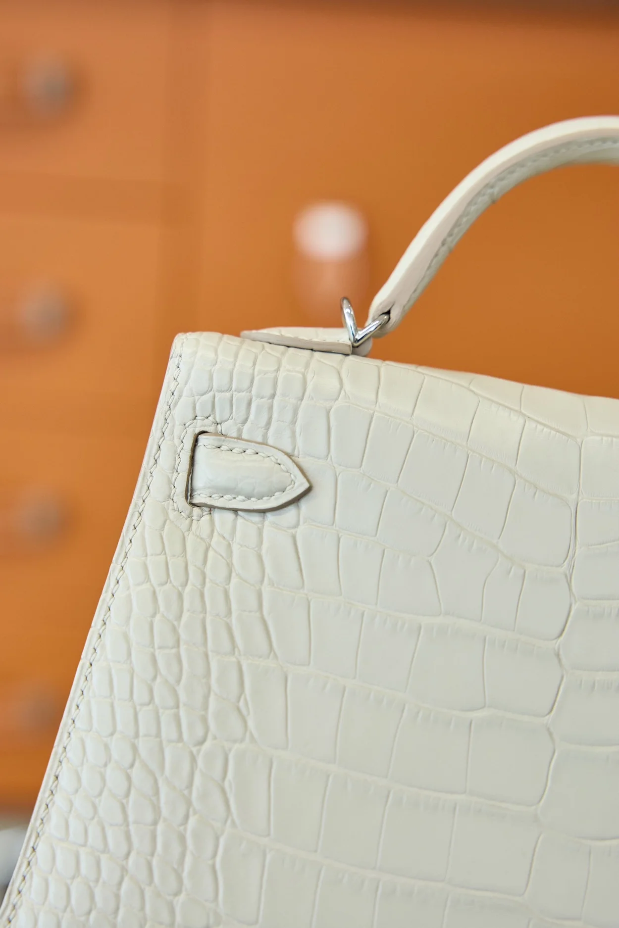 에르메스 미니 켈리 2 셀리에 크로커다일 베통 팔라듐 하드웨어 (100% HAND MADE)