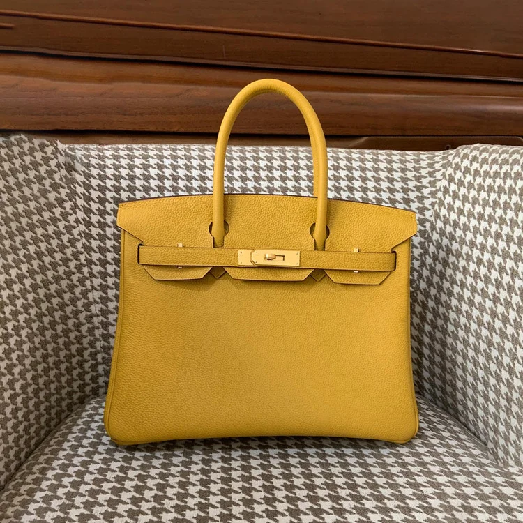 에르메스 버킨 30 르투르네 엠버 옐로우 골드 하드웨어 (100% HAND MADE)
