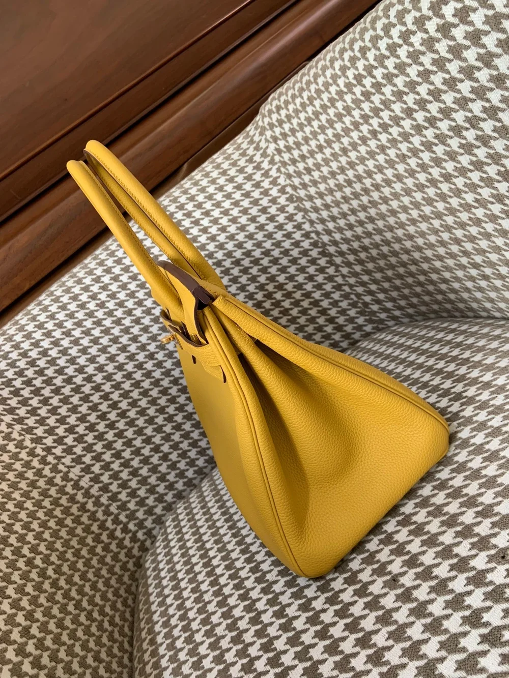 에르메스 버킨 30 르투르네 엠버 옐로우 골드 하드웨어 (100% HAND MADE)