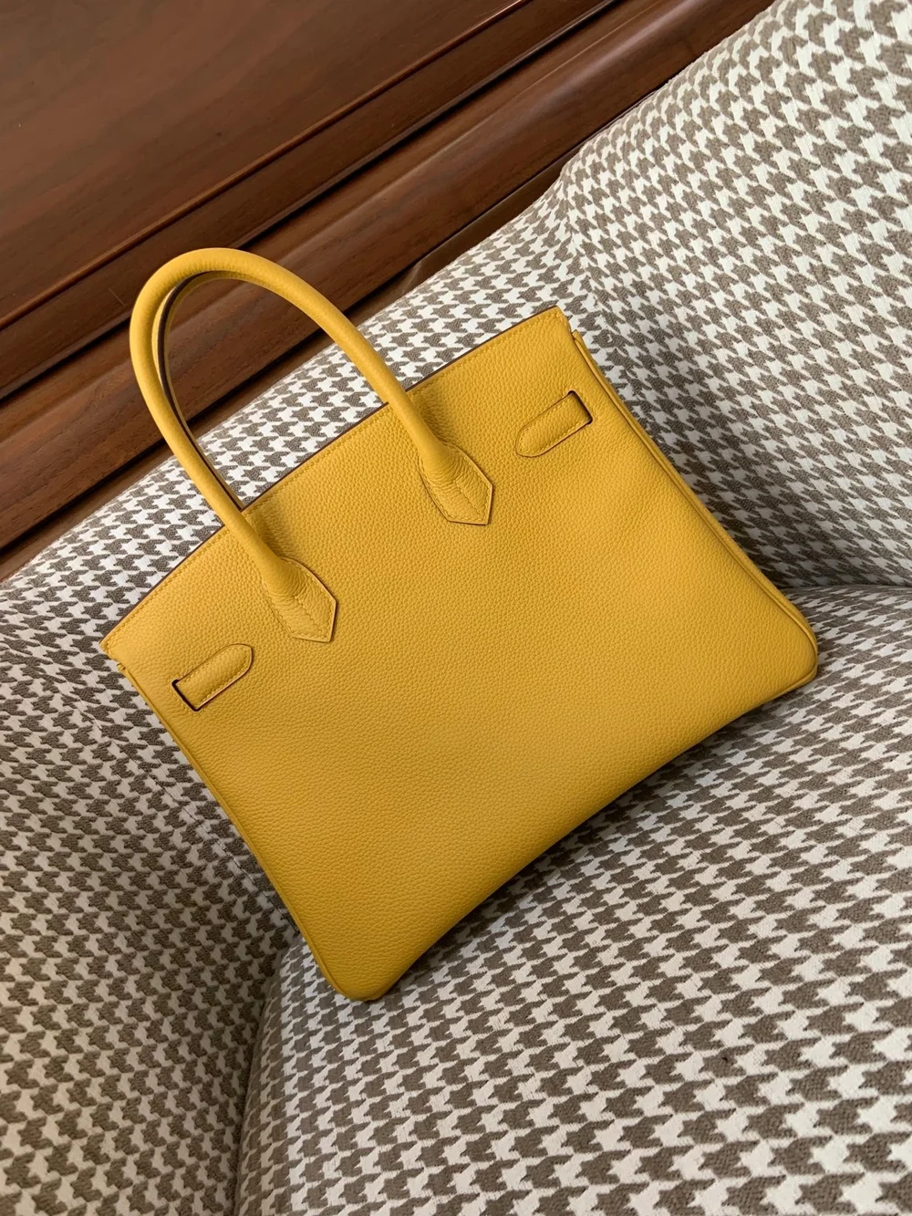 에르메스 버킨 30 르투르네 엠버 옐로우 골드 하드웨어 (100% HAND MADE)