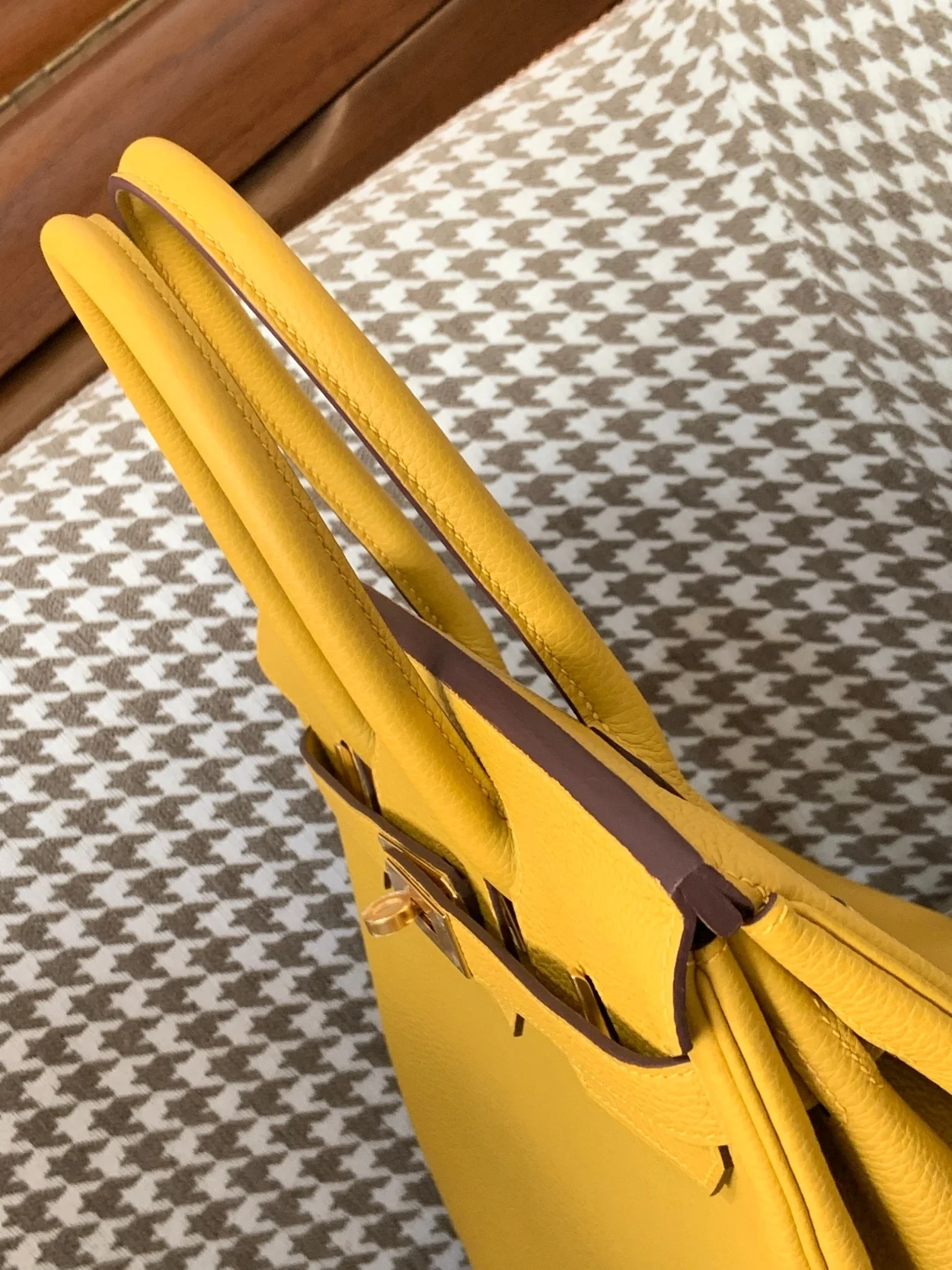 에르메스 버킨 30 르투르네 엠버 옐로우 골드 하드웨어 (100% HAND MADE)