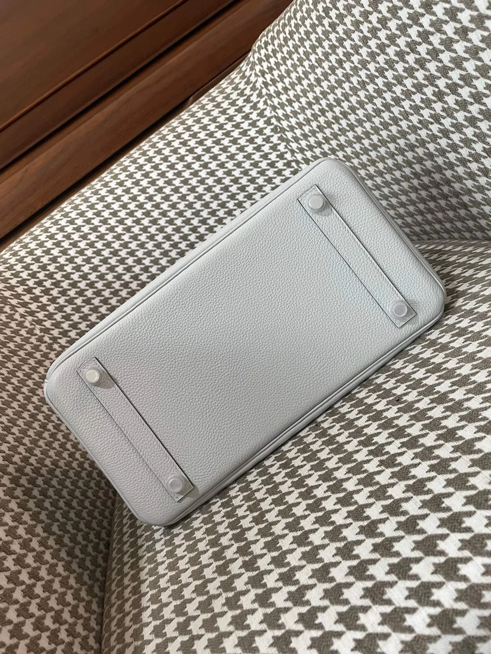 에르메스 버킨 30 르투르네 홀리 그레일 블루 실버 하드웨어 (100% HAND MADE)