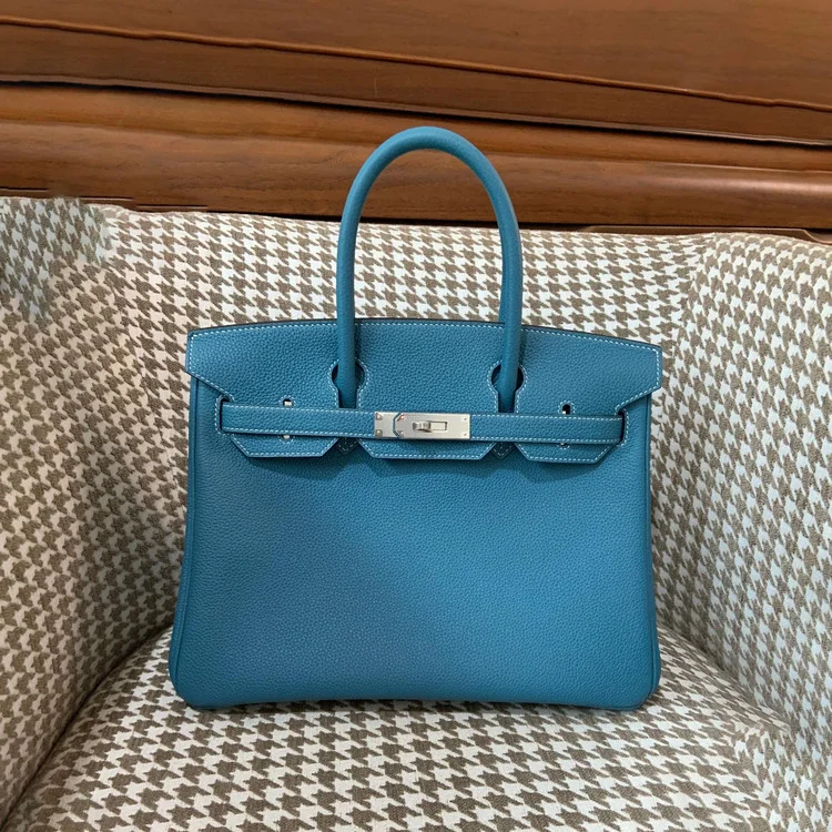 에르메스 버킨 30 르투르네 데님 블루 실버 하드웨어 (100% HAND MADE)