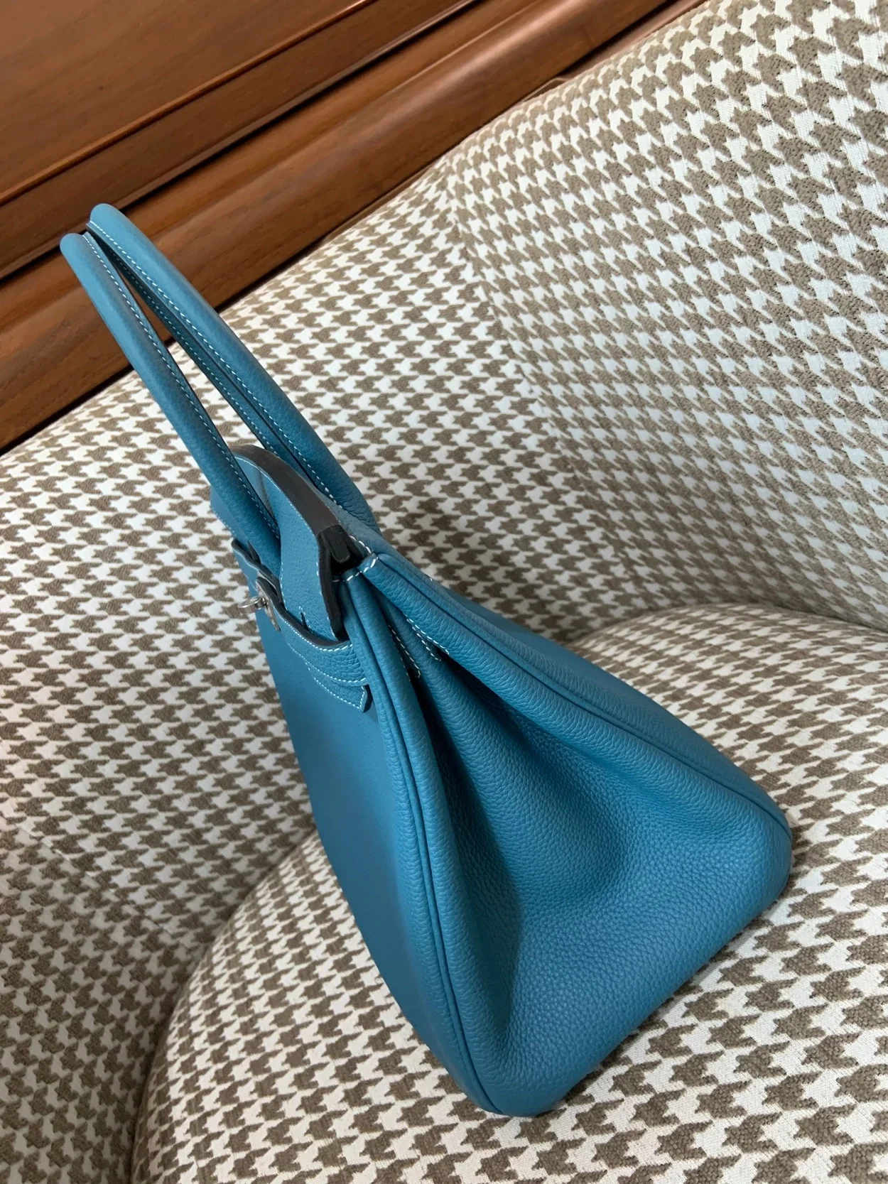 에르메스 버킨 30 르투르네 데님 블루 실버 하드웨어 (100% HAND MADE)