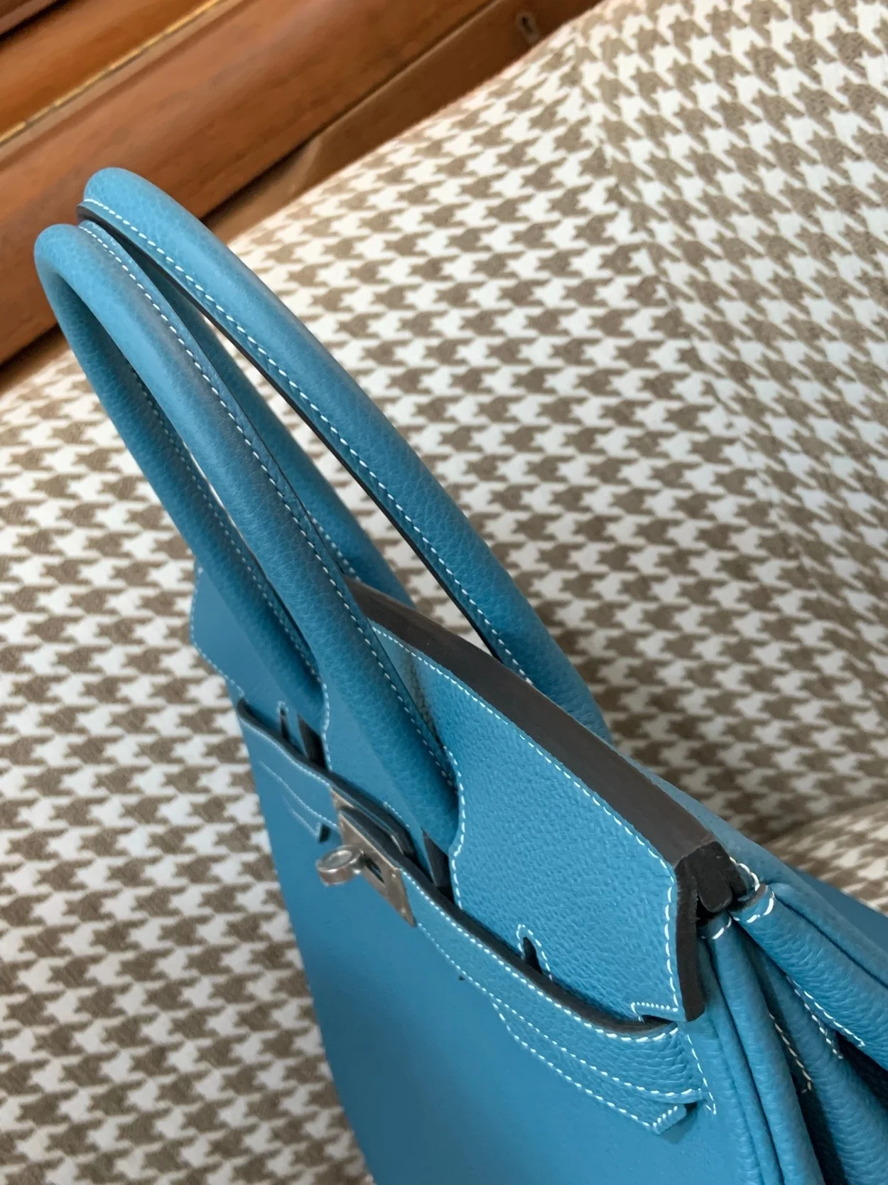 에르메스 버킨 30 르투르네 데님 블루 실버 하드웨어 (100% HAND MADE)