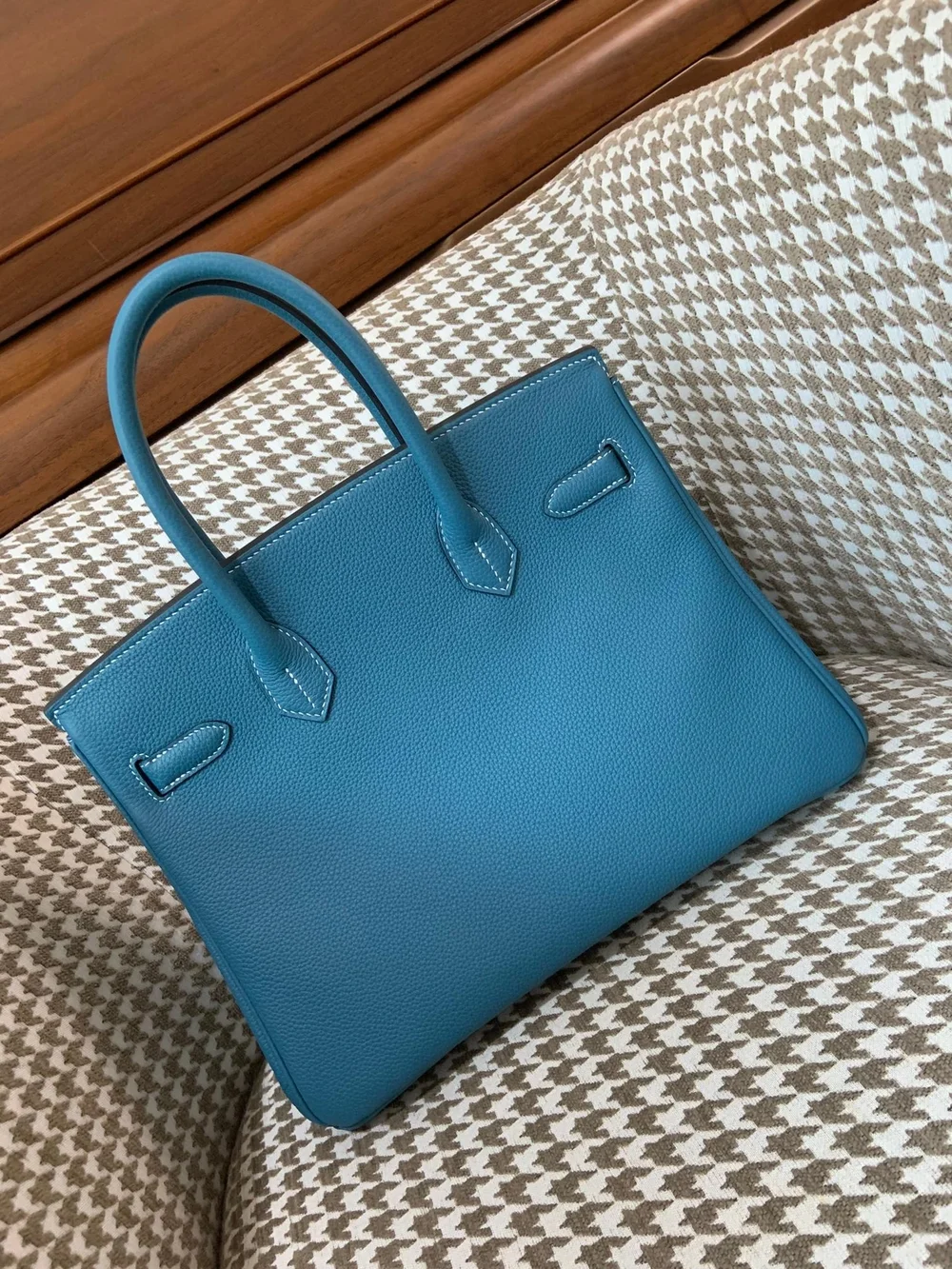 에르메스 버킨 30 르투르네 데님 블루 실버 하드웨어 (100% HAND MADE)