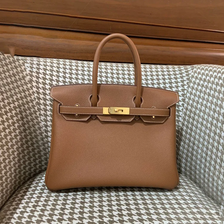 에르메스 버킨 30 르투르네 골드 브라운 골드 하드웨어 (100% HAND MADE)