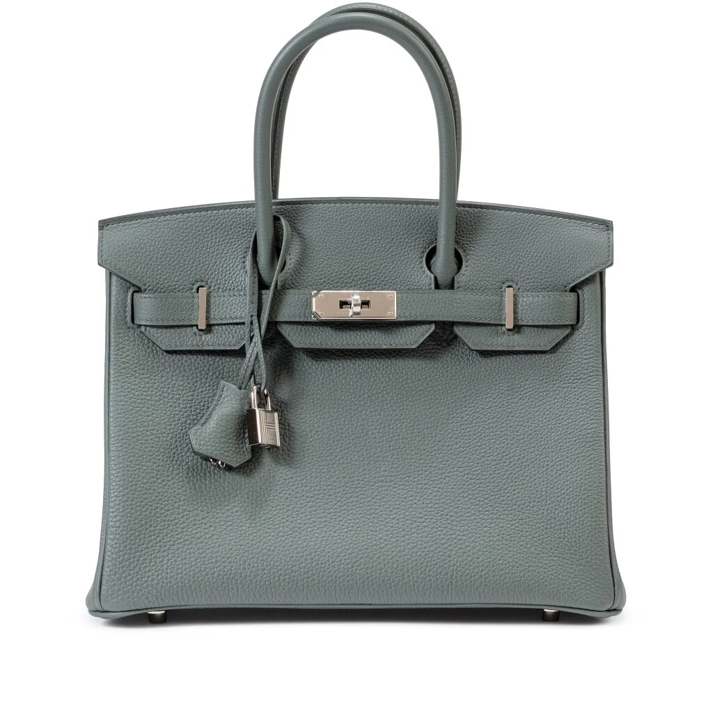 에르메스 버킨 30 르투르네 아몬드 그린 실버 하드웨어 (100% HAND MADE)