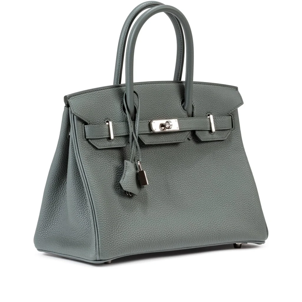 에르메스 버킨 30 르투르네 아몬드 그린 실버 하드웨어 (100% HAND MADE)