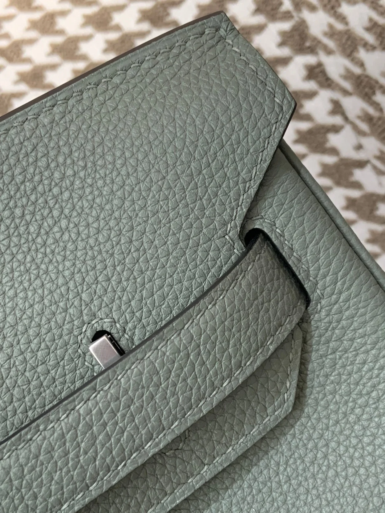 에르메스 버킨 30 르투르네 아몬드 그린 실버 하드웨어 (100% HAND MADE)