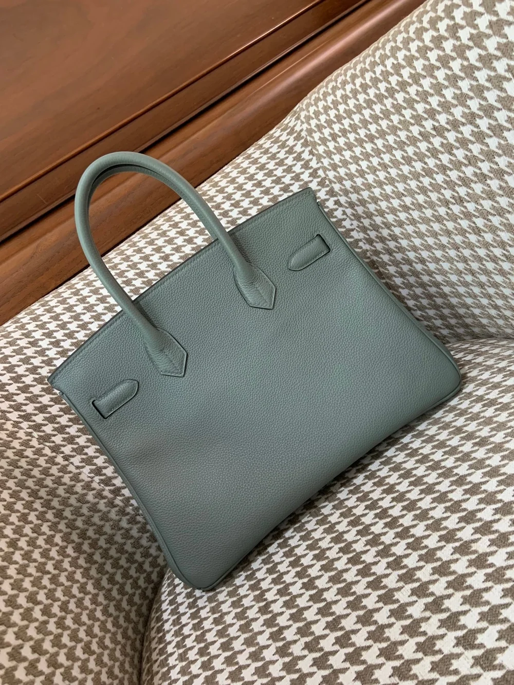 에르메스 버킨 30 르투르네 아몬드 그린 실버 하드웨어 (100% HAND MADE)