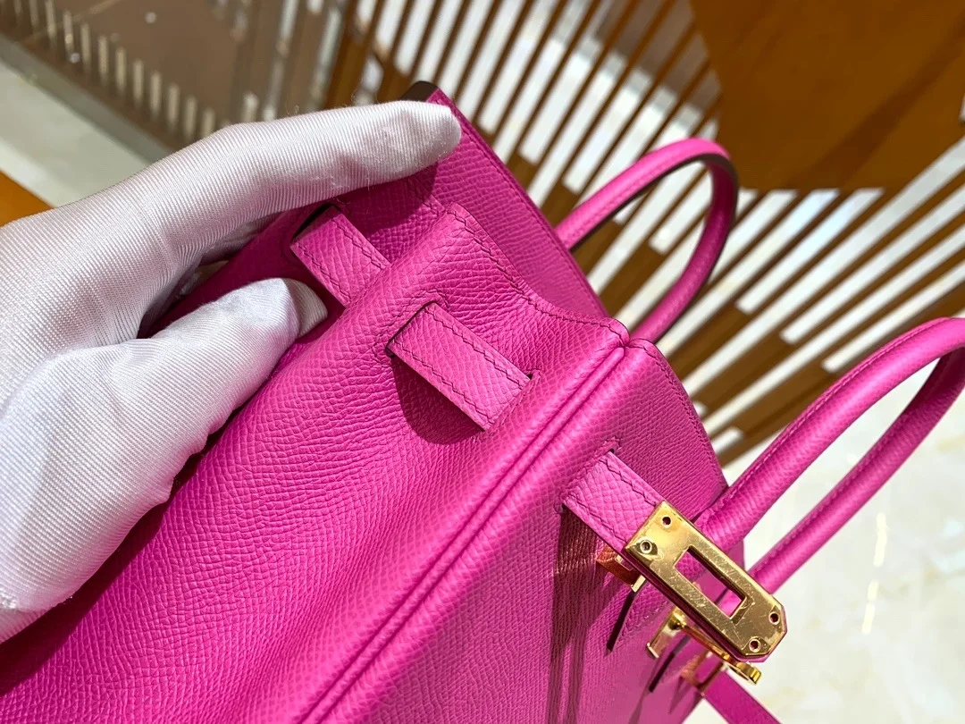 에르메스 버킨 25 르투르네 매그놀리아 핑크 골드 하드웨어 (100% HAND MADE)