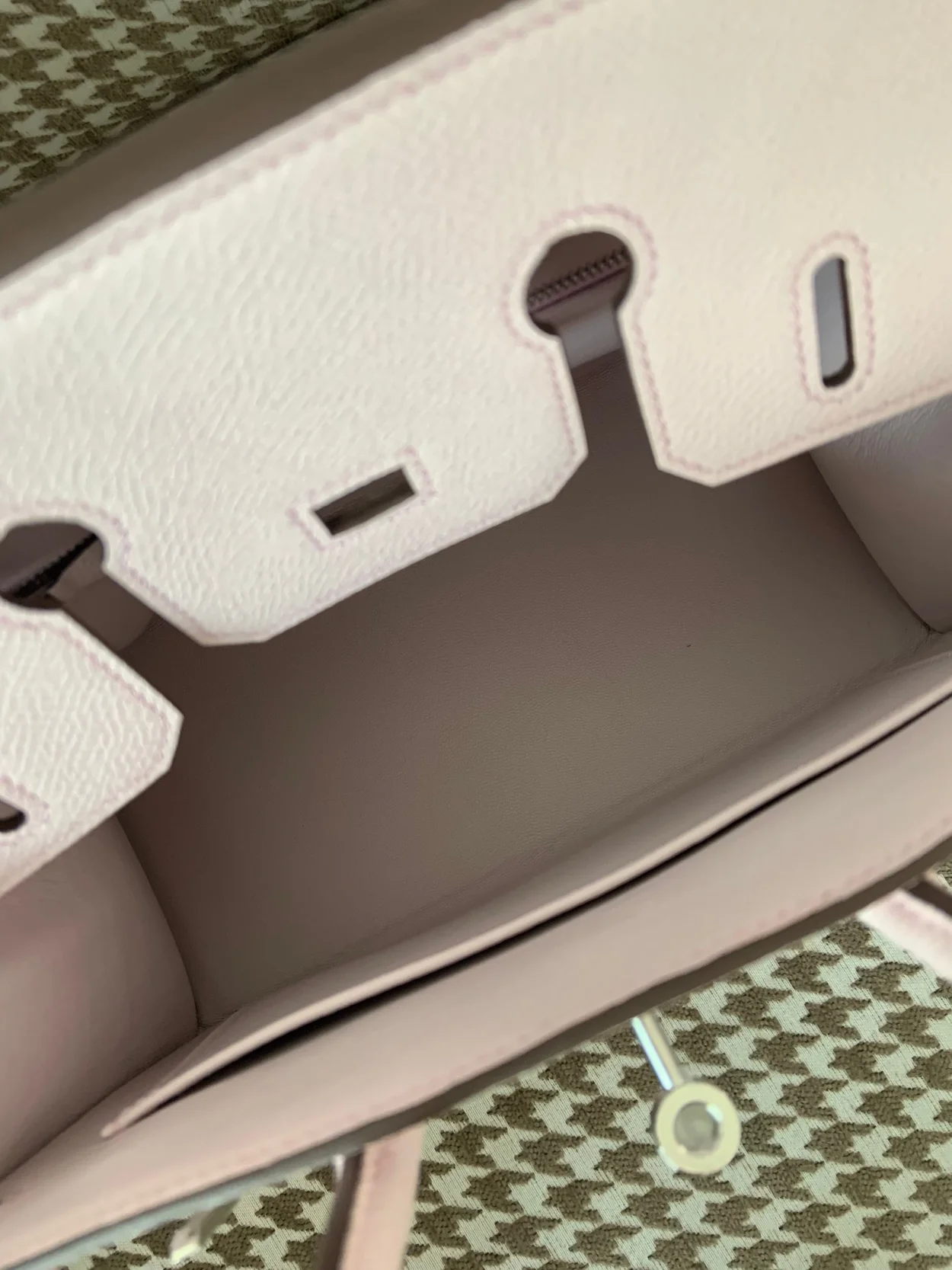 에르메스 버킨 25 셀리에 판타지 핑크 퍼플 실버 하드웨어 (100% HAND MADE)