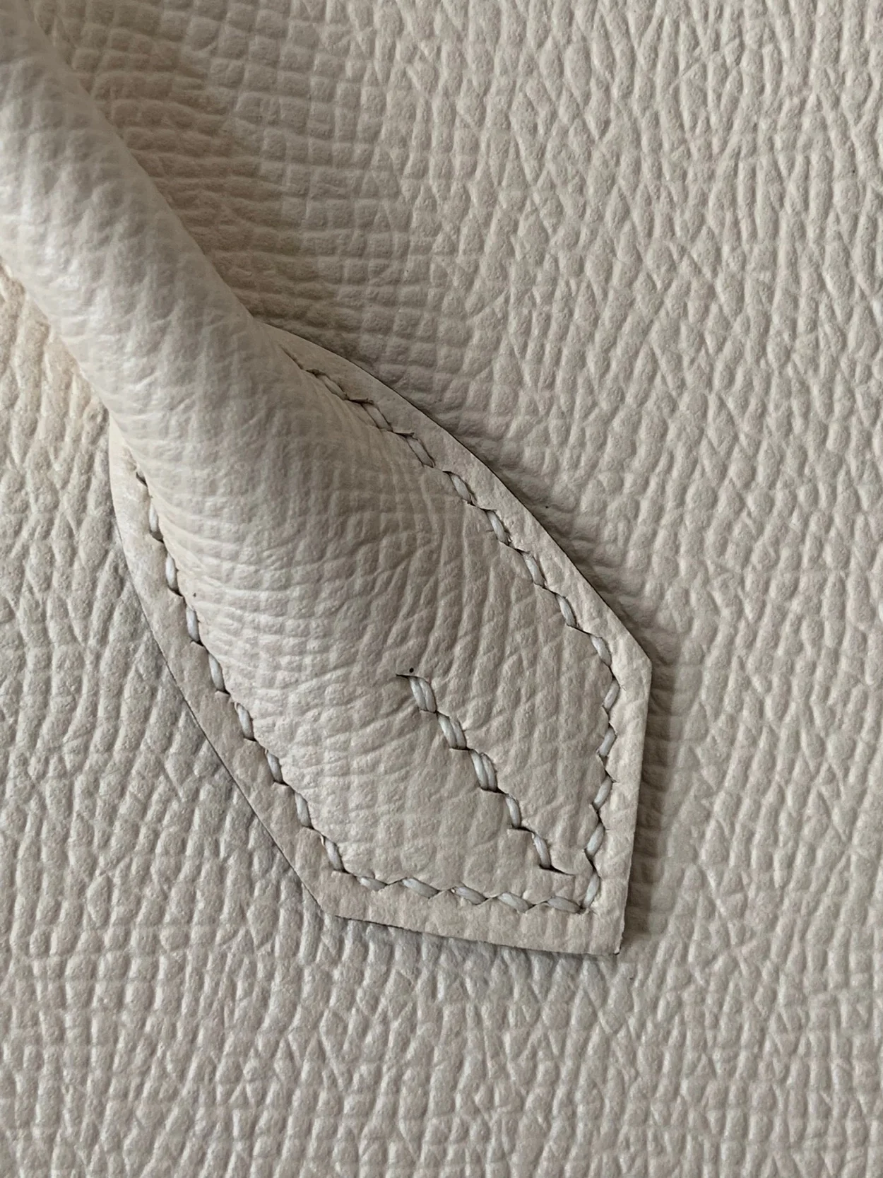 에르메스 버킨 25 셀리에 크림 화이트 골드 하드웨어 (100% HAND MADE)