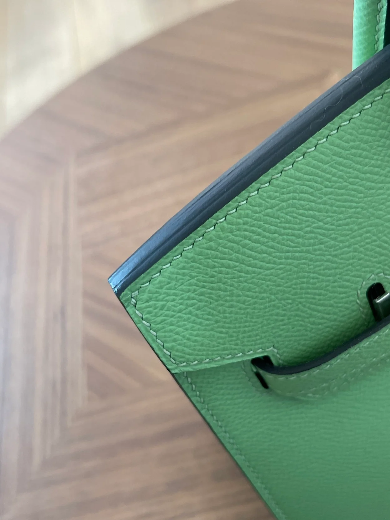 에르메스 버킨 25 셀리에 아보카도 그린 실버 하드웨어 (100% HAND MADE)