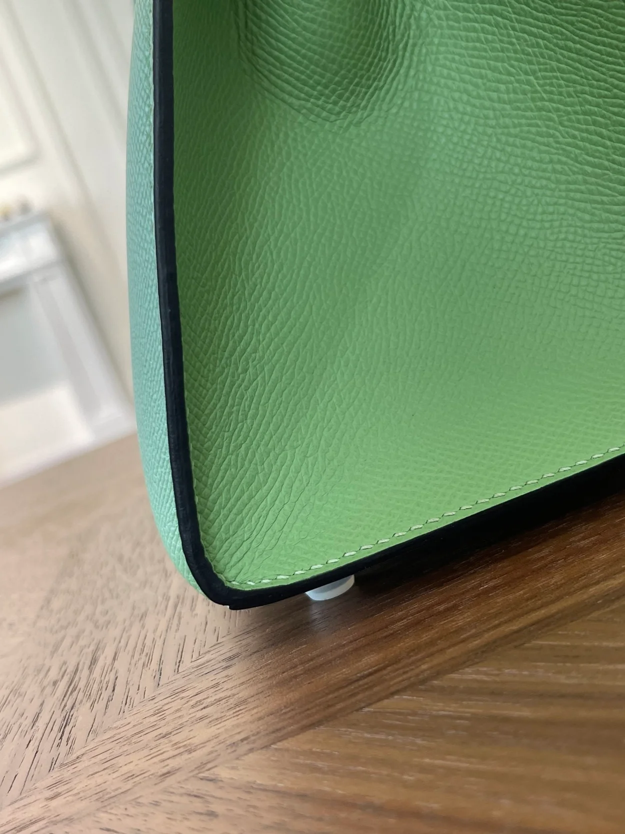 에르메스 버킨 25 셀리에 아보카도 그린 실버 하드웨어 (100% HAND MADE)