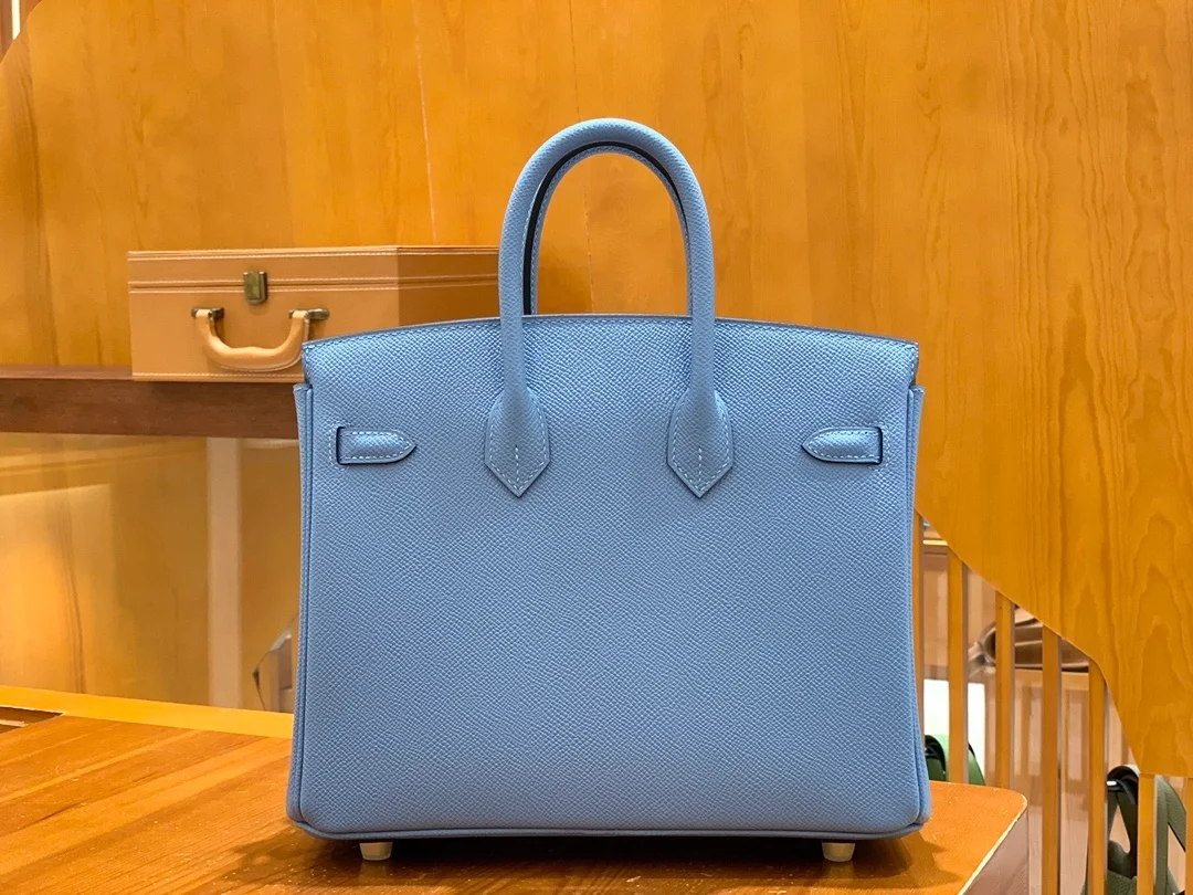 에르메스 버킨 25 르투르네 헤븐 블루 골드 하드웨어 (100% HAND MADE)
