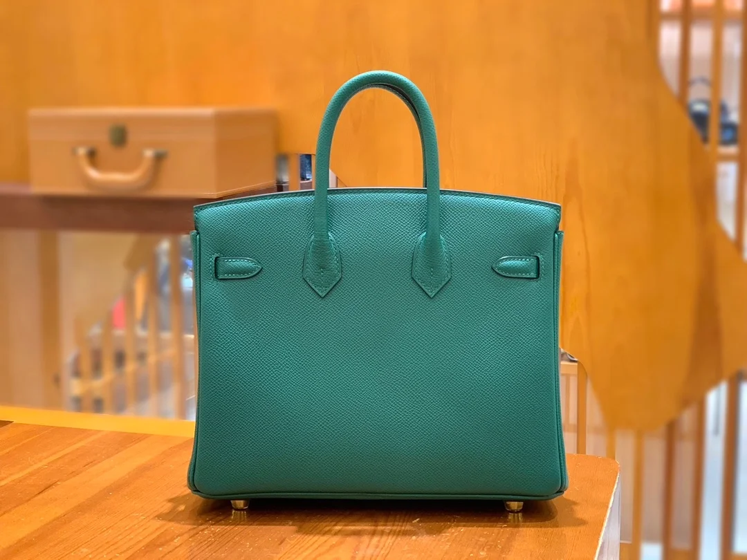 에르메스 버킨 25 르투르네 말라카이트 그린 골드 하드웨어 (100% HAND MADE)