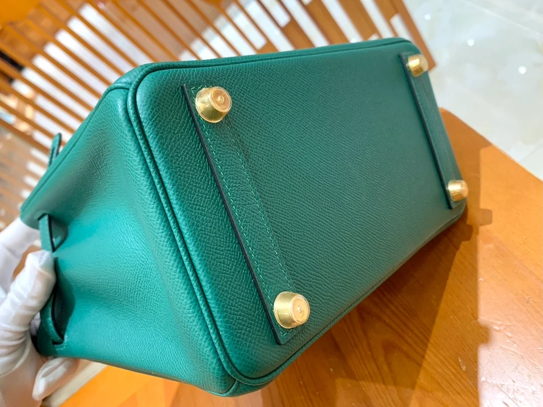 에르메스 버킨 25 르투르네 말라카이트 그린 골드 하드웨어 (100% HAND MADE)