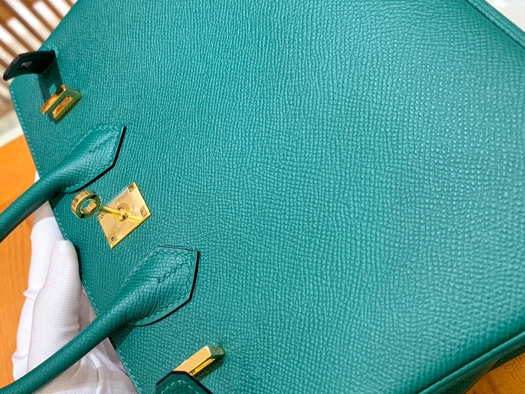 에르메스 버킨 25 르투르네 말라카이트 그린 골드 하드웨어 (100% HAND MADE)