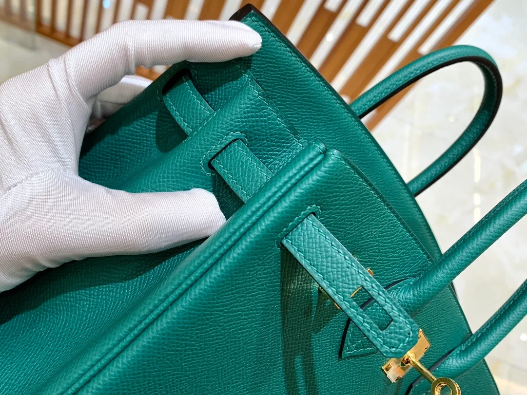 에르메스 버킨 25 르투르네 말라카이트 그린 골드 하드웨어 (100% HAND MADE)
