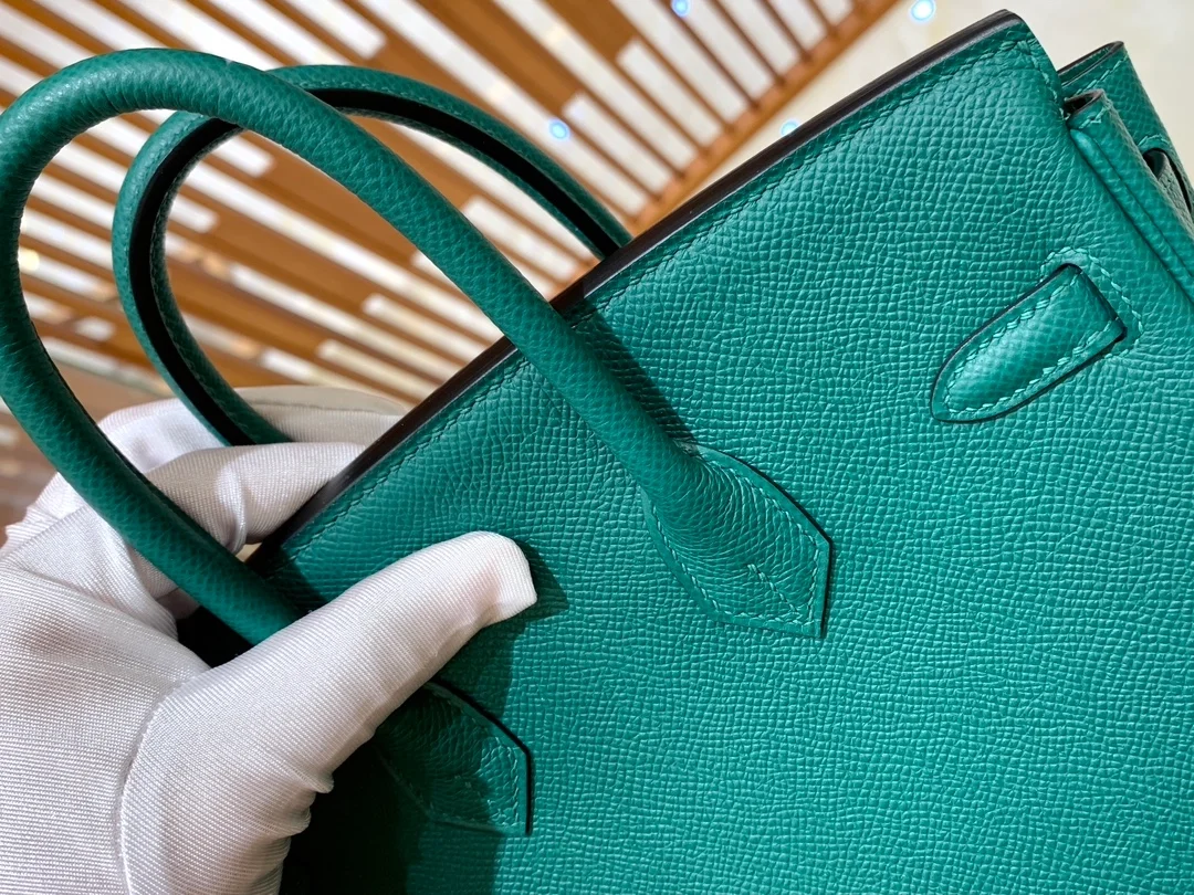 에르메스 버킨 25 르투르네 말라카이트 그린 골드 하드웨어 (100% HAND MADE)
