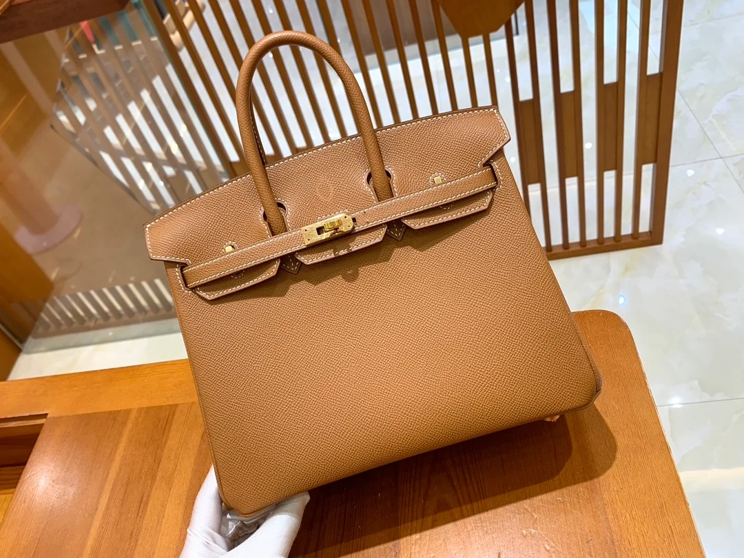 에르메스 버킨 25 르투르네 골드 브라운 골드 하드웨어 (100% HAND MADE)