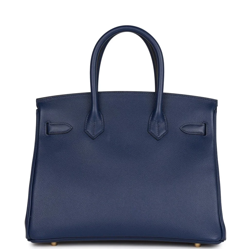 에르메스 버킨 25 르투르네 앱송 사파이어 블루 골드 하드웨어 (100% HAND MADE)