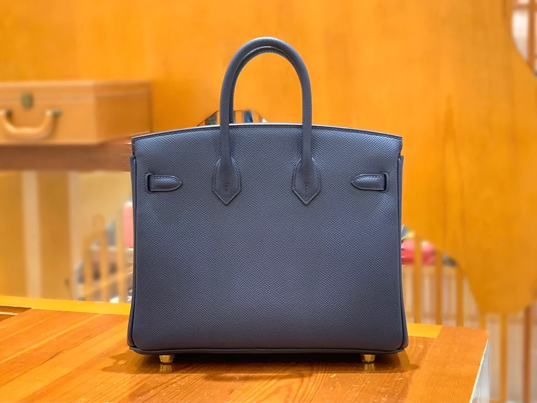 에르메스 버킨 25 르투르네 앱송 사파이어 블루 골드 하드웨어 (100% HAND MADE)