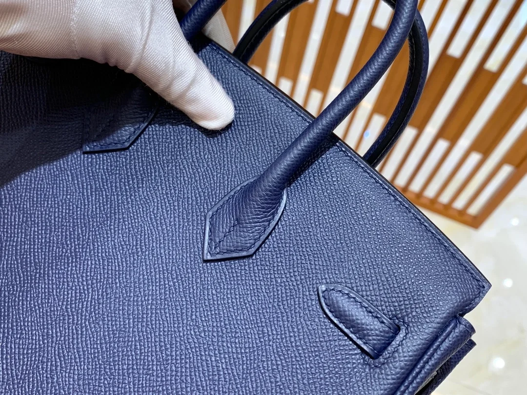 에르메스 버킨 25 르투르네 앱송 사파이어 블루 골드 하드웨어 (100% HAND MADE)