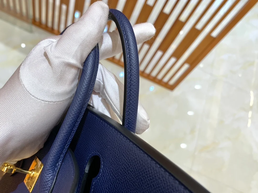 에르메스 버킨 25 르투르네 앱송 사파이어 블루 골드 하드웨어 (100% HAND MADE)