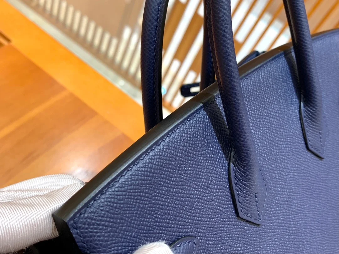 에르메스 버킨 25 르투르네 앱송 사파이어 블루 골드 하드웨어 (100% HAND MADE)